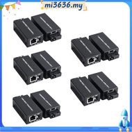 5 Pairs Mini Gigabit Fiber Optical Media Converter 100/1000Mbps Optical Transceiver Ethernet Switch 