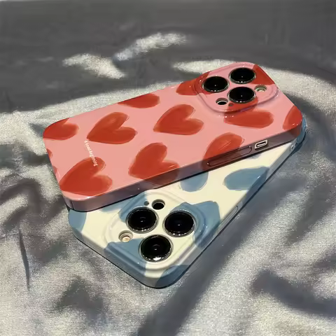 Simple Couple Love Acrylic Phone Case for OPPO Reno 5 6 7 7Z 8 8T F9 F11 R15 R17 Find X3 X5 Se Pro 5