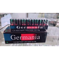 ถูกที่สุด!! ถ่าน Germania AA 1กล่อง (60 ชิ้น) 2A 2แถว (8ก้อน) Cermania แบต ทดลองสินค้า กล้องถ่ายรูปดิจิตอล