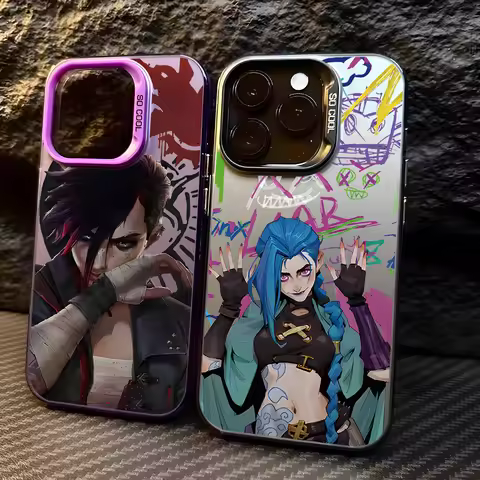 Jinxes Arcane L-Lol Vi Phone Case for Vivo Y50 Y36 Y33s Y30 Y22 Y21 V40 V30 SE V29E V29 V25 V23 S17 