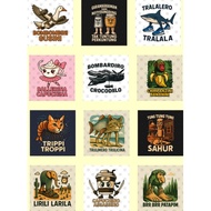 ANOMALI Tung Suhur Italia Brainrot Ballerina Cappuchina Sticker - Aur-auran - PVZ Sticker Moving Pla