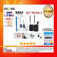 BOYA BY-WFM12 VHF Wireless Microphone System Original - OFFICIAL BOYA 1 YEAR