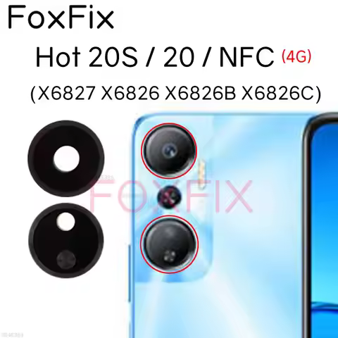 Main Camera Glass For Infinix Hot 20S 20 NFC Rear Back Camera Glass Lens Cover Replacement+Adhesive