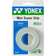 YONEX Wet Super Grip Overgrip Tape for Tennis & Badminton (AC102/AC1025/AC1025P), 3 or 5 Pack, Multi