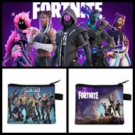 Fortnite popular cute cartoon printed card bag, children's mini change storage bag, children's birth