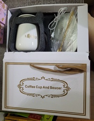 450mL陶瓷杯 + 匙 + USB加熱墊 套裝