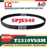 T2310VSAM 5PJE540 COMPATIBLE WITH LG WASHING MACHINE MECHANISM INVERTER BELTING GEARBOX BELTING T231