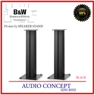 B&W Bowers & Wilkins FS-600 S3 Floor Stand for 606/607 S3 Bookshelf Speaker (Silver/Black)