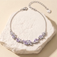 Lilac Ivy Bracelet - 999 Silver