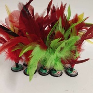 Plastic Fire Peacock Goose Feather Shuttlecock Cock Feather Colorful Big Goose Feather Lotus Shuttle