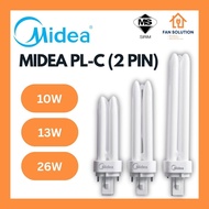 MIDEA PL-C 2 PIN CFL BULB 10W/13W/26W GX24D ENERGY SAVING LAMP (WARM WHITE/COOL WHITE)
