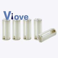 Flashlight Cylindrical 3 x AAA Battery Plastic Holder Box 5Pcs