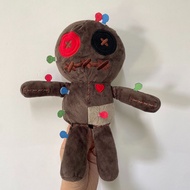Creepy Voodoo Doll Plush | Embroidery Stitched Halloween Toy with Pins | Gift for Spooky Fans