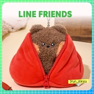 [LINE FRIENDS] LINE FRIENDS Minini Farm Bnini Open Keyring Plush