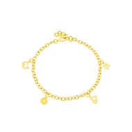 Goldheart 916 Gold Flower Bracelet