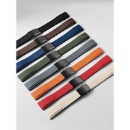 FKM fluororubber waterproof watch strap adapts to Omega Rolex Cartier Citizen Seiko folding buckle b