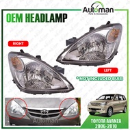Toyota Avanza 2006 - 2010 Front Headlamp Head Lamp Light (No Bulb)