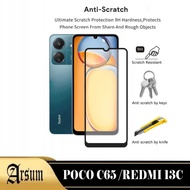 LAYAR Tempered Glass Screen MI REDMI 13C / poco C65 Smartphone Front Screen Protector