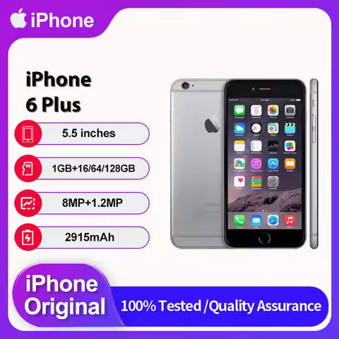 Original Apple iPhone 6 Plus 4G Fingerprint Unlocked Used IOS 8 5.5" 16/64/128GB ROM 2915mAh Cellpho