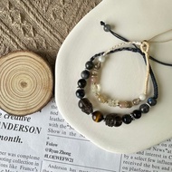 情侶招財雙貔貅編繩手鍊