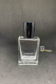 Botol Parfum Kotak 30ml Press Tutup Hitam Botol Isi Ulang Parfum Refill Botol Kosong tersedia botol kotak heremes 30ml bahan tebal dan premium tutup hitam + Spray Press cocok buat refill parfummu