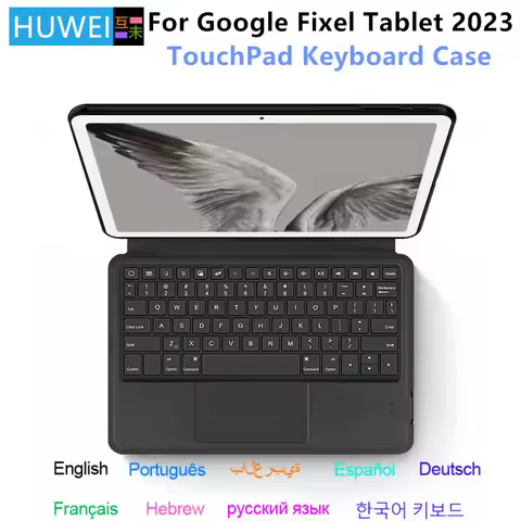 HUWEI Keyboard Case For Google Pixel Tablet 2023 11 inch GTU8P Smart TouchPad Bluetooth Keyboard Cov