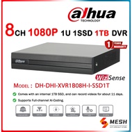Dahua 8Ch 8 Channel 5MP Lite / 2MP 2 Megapixel 1080p Analog XVR DVR Video Recorder 1U SSD 1TB WizSen