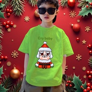 Crybaby & Merry Christmas Children's Tshirt 06 Soft Cotton There Are 8 Colors Clothing 100-150