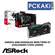 ASROCK AMD RADEON RX 9060 XT - CHALLENGER / STEEL LEGEND OC GDDR6 GRAPHIC CARD WHITE
