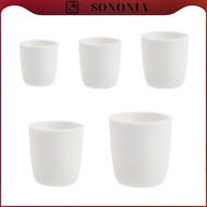 [SONONIA] 99% Al2O3 Alumina Cylindrical Lab Crucible Melting Pot Container 20ml -150ml