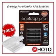 [Made in Japan] Panasonic Eneloop Pro 950mAH AA Rechargeable NiMH Batteries with FREE BATTERY CASE