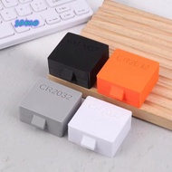 SAMO CR2032 Battery Box, Portable Plastic Coin Cell Battery Storage , Durable 10/20/30 Hole Small Ba