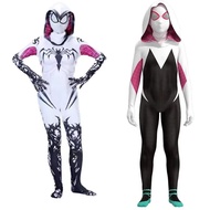Kids 3D Spiderman Gwen Costume Gwen Dolyn Maxine Stacy Zentai Suit Jumpsuit Spiderman Costume Cospla