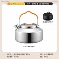 XY【304Stainless Steel】Camping Pot Set Outdoor Kettle Portable Stove Cookware Stew-Pan Hanging Pot Wok