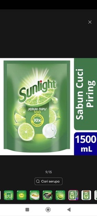 Sabun Cuci Piring Sunlight Jeruk Nipis 1000 1500ml