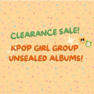 KPOP GIRL GROUP UNSEALED ALBUMS CLEARANCE SALE (aespa/ITZY/Oh My Girl/Red Velvet/UNIS)