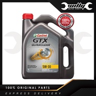 Castrol GTX ULTRACLEAN 5W30 SN/CF GF-5 Semi Syntehtic Engine Oil (4L) 5W-30 Minyak Hitam