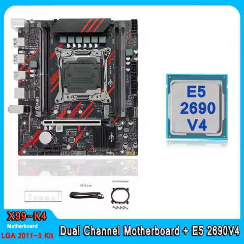 X99 Motherboard Kit XEON E5 2690 V4 LGA 2011-3 Set Support DDR4 RAM Memory Combo NVME M.2 Dual Chann