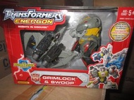 全新未開孩之寶Hasbro 變形金剛 Transformers Energon 恐龍派Dinobot Grimlock鋼鎖 Swoop翼龍可合體