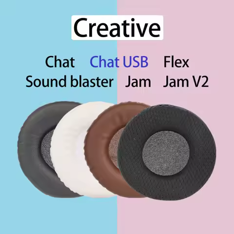 Earpads for Creative Chat USB Headphones Flex Ear Cushions Sound blaster Jam V2 Headset Pads Cover S
