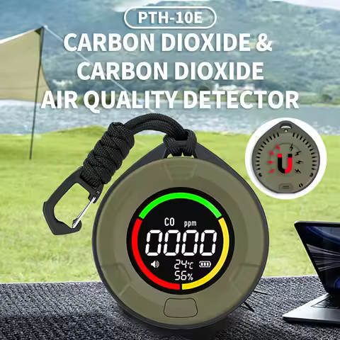 Protmex Digital Air Quality Detector CO2 CO Temperature Humidity Monitor Tester Carbon Dioxide LCD R