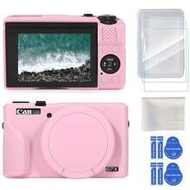 [2+1pc]Protective Case + Screen Protector Set For Powershot G7X Mark III Digital Camera, G7X 3 Camer
