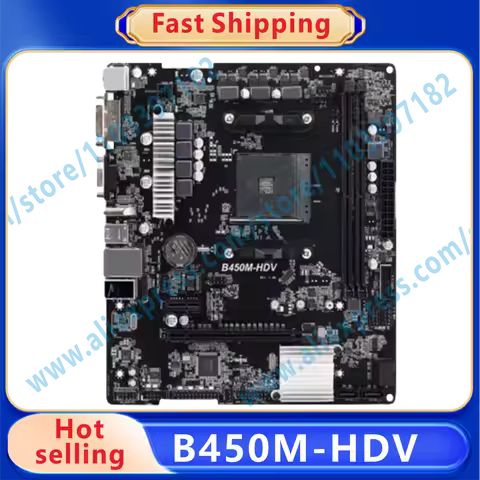 B450M-HDV B450 B450M Motherboard AM4 DDR4 PCI-E 3.0 M.2 SATA III USB3.1 MTX OK