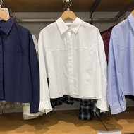 2025 Authentic UNIQLO Japanese Womens Clothing 25 Autumn And Winter Cotton Long Sleeve Shirt/silhoue