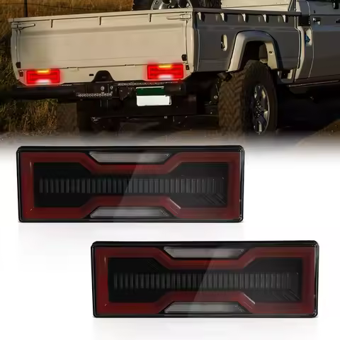 2PCS Tail Lamp For Toyota Land Cruiser 70 Series FJ75 LC79 2010 2011-2020 Brake Turn Signal Light Dr
