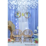 Dekorasi lamaran backdrop/nikah/wedding/aqiqah