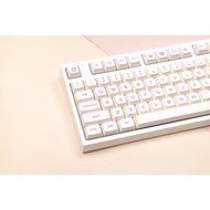 GMK Milk Purple keycaps, 132 Keys keycaps XDA Profile DYE-SUB Personalized GMK Keycaps For Mechanica
