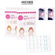 Box Of 40 Transparent Face Slim Shaping Stickers - V Line- Hickies Lacing System