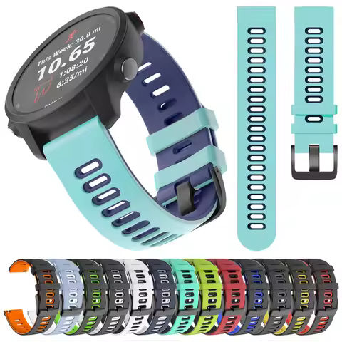 20 22mm Replacement Watch Strap for Garmin Vivoactive 5 4 Forerunner 255 265 165 245 Music Watchband