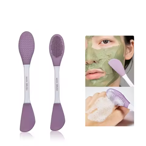 Silicone Facial Cleansing & Mask Brush 2 In1 Facial Skin Care Scrub Exfoliator Scrub Pore Blackhead 